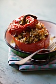 Peppers stuffed with rice