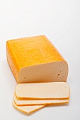 Butterkäse (mild, semi-soft cheese), partly sliced