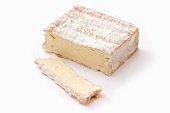 Soft cheese from France, partly sliced