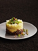 Potato timbale with oxtail ragout