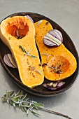 Butternut squash with onions and sage