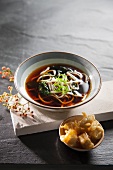 Noodle soup with tofu tempura (Japan)