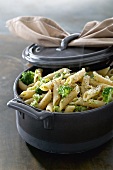 Penne with broccoli and cheese