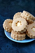 Butter biscuits with a cream filling