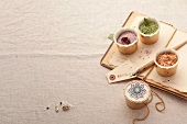 Assorted salt mixtures as gifts