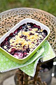 Blueberry crumble