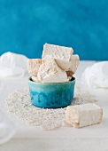Homemade Marshmallows with Honey and Spiced Almond Coating