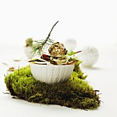 Christmas salad with fennel and orange vinaigrette
