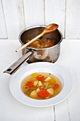 Clear vegetable soup
