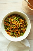 Indonesian bean salad with snake beans