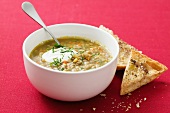 Minestrone with ciabatta