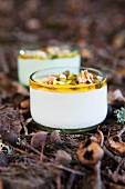 Quark with honey and dried fruits