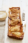 Caramelised pear tart