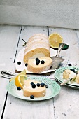 Sponge roll with lemon cream filling