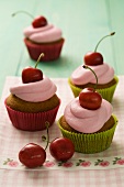 Cherry cupcakes
