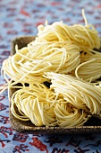 Noodle nests made with Asian rice noodles