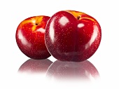 Two red plums