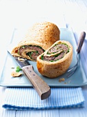 Lamb roulade wrapped in puff pastry