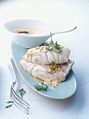 Fillet of fish with honey & nut butter