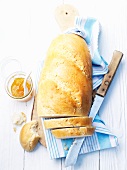 White bread and marmalade