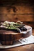 Fresh Asparagus Spears Tied with Twine
