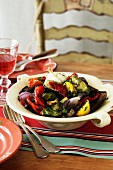 Roast Vegetable Salad - Red + Yellow Pepper, Eggplant, Onion, Garlic, Parsley