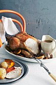 Roast chicken and gravy