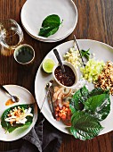 Miang (stuffed betel leaves, Thailand)