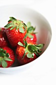 Fresh strawberries in a bowl