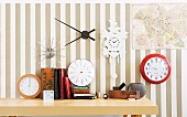 Various modern and classic clocks