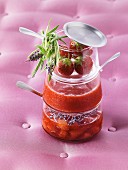 Strawberry and lavender jam