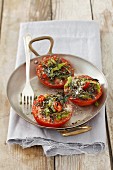 Baked tomatoes with herbs