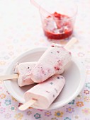 Healthy swaps for kids - Creamy berry iceblocks