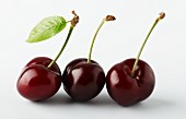 Three cherries in a line