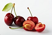 Cherries, whole and halved