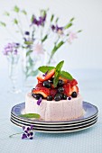 Strawberry Blueberry Yogurt Cake
