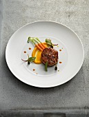 Calf's sweetbreads with carrot purée and turmeric