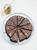 Tahini cake with honey