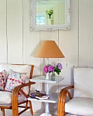 Side table in country cottage