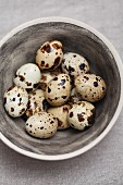 Quail's eggs in a bowl