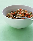 Texas caviar - black-eyed peas with jalapeno, tomato and bell pepper