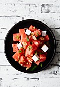 Watermelon salad with feta (Greece)