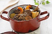 Bowl of Beef Stew with Potatoes and Carrots
