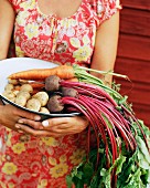 Root vegetables in a bowl.