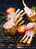 Grilled lamb with tomatoes, Sweden.