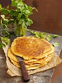 A stack of dosa (pancakes, India)