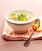 Fish soup with croutons