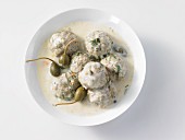Königsberger Klopse (Meatballs in white sauce with capers)