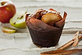 Apple muffin with cinnamon