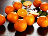 Seville oranges and juicer